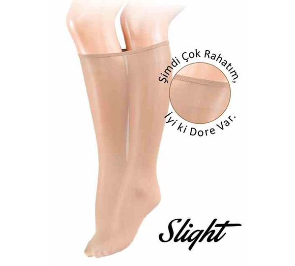 Dore Slight Mikro 40 Rahat Lastikli Dizaltı Çorap 12481 (12 Çift)